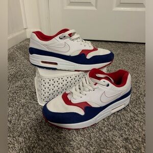 Red White and Blue Nike 8.5 Shoes
